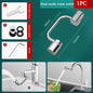 1pc Swivel Stainless Steel Kitchen Faucet Extender Universal Splashproof Dual Mode Bathroom Sink Accessories with Adapter