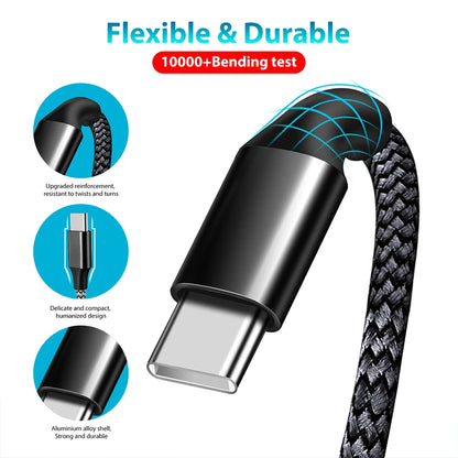 Type C to Type C Cable C to C PD 60W 3m 5m 8m 10-meter Extension Cable for iPhone 15 PRO MAX Plus Huawei Samsung Xiaomi OPPO