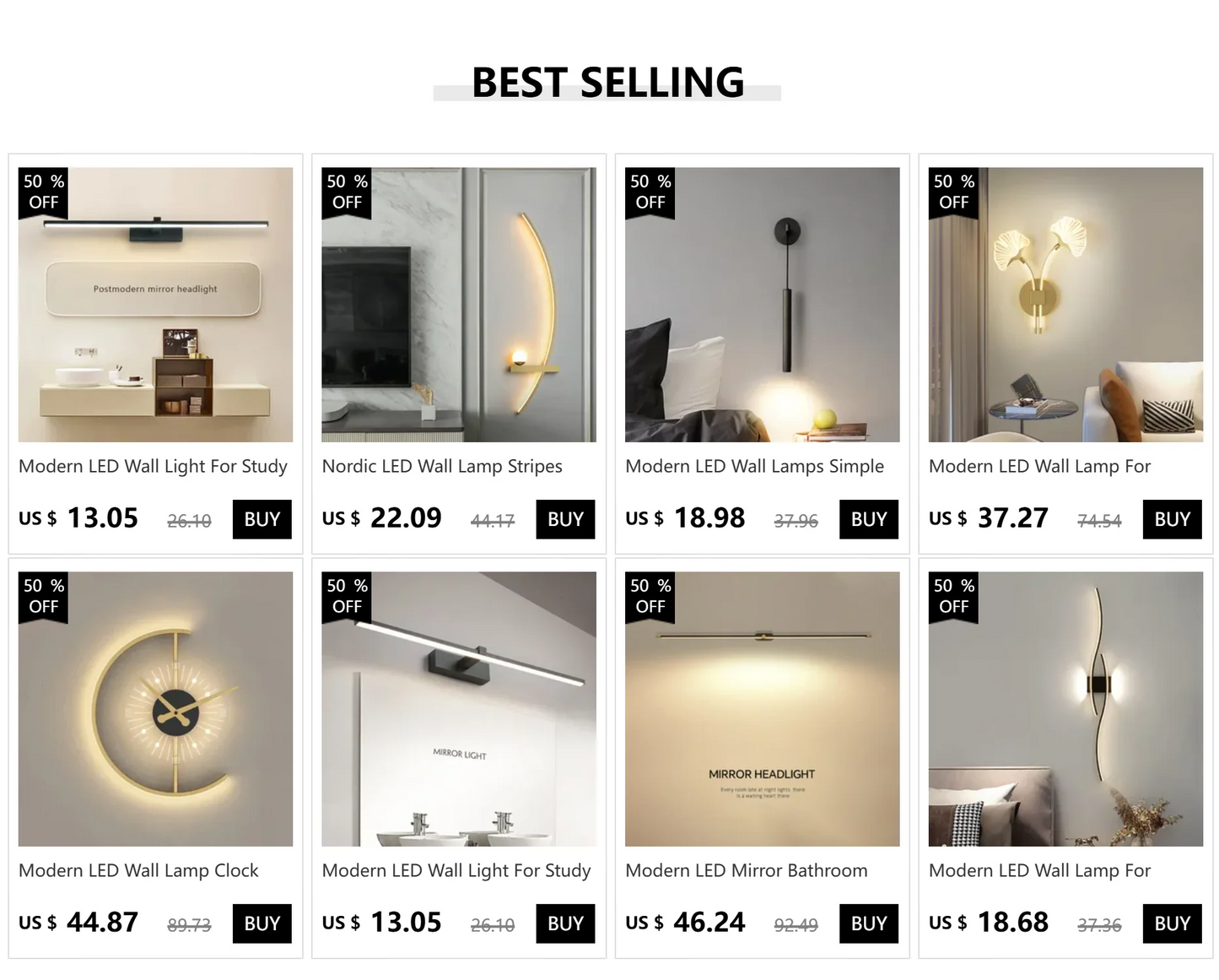 Modern LED Wall Lamp for Living Room TV Sofa Lobby Background  Bedroom Bedside Wall Lights Indoor Sconce Decor Lighting Fixture