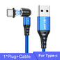 USLION 540 Rotate 5A Magnetic Cable Fast Charging Type C Cable Micro USB Magnet Charge Phone Data Line Wire For iphone 15 Xiaomi