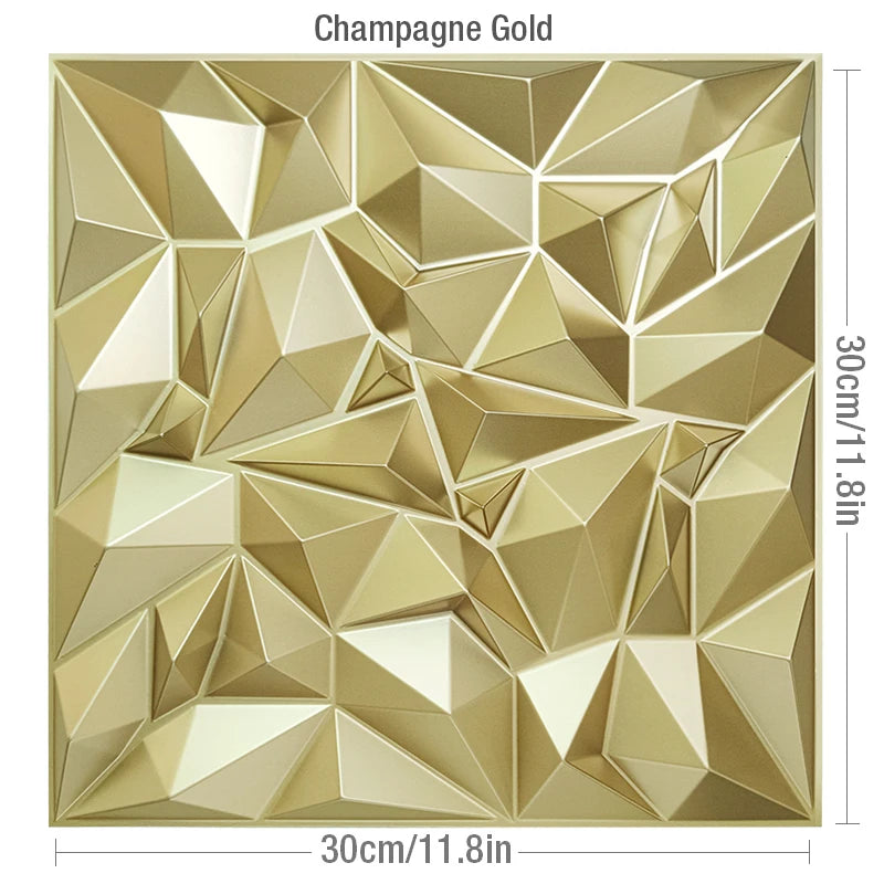 30x30cm wall renovation 3D Stereo Wall Panel Diamond Not self-adhesive tile 3D wall sticker living room Bathroom 3d wall paper
