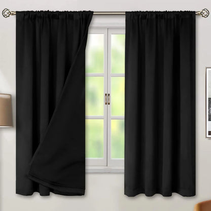 High Shade Waterproof Heat Insulation Indoor Outdoor Curtains Door Curtains Decoration Home Garden