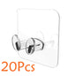 5/10/20 Pcs Wall Storage Hook Punch-free Power Plug Socket Holder Kitchen Stealth Hook Wall Adhesive Hanger Bathroom